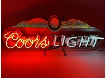 Vintage Coors Light Bar Light / Advertising In Working Condition