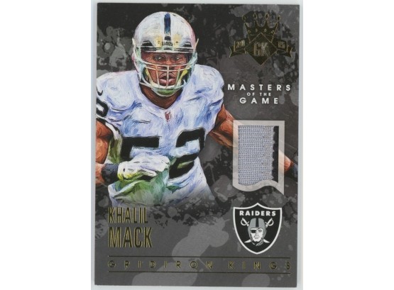 2015 Gridiron Masters Of The Game Khalil Mack Patch /49