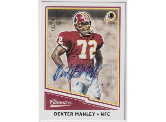 2017 Classics Dexter Manley Autograph /99