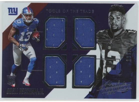 2014 Absolute Tools Of The Trade Quad Relic Odell Beckham Jr /249