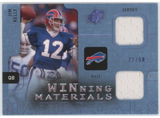 2009 SPX Jim Kelly Dual Game Used Relic /50
