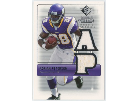 2007 SP Rookie Threads Adrian Peterson Rookie Relic