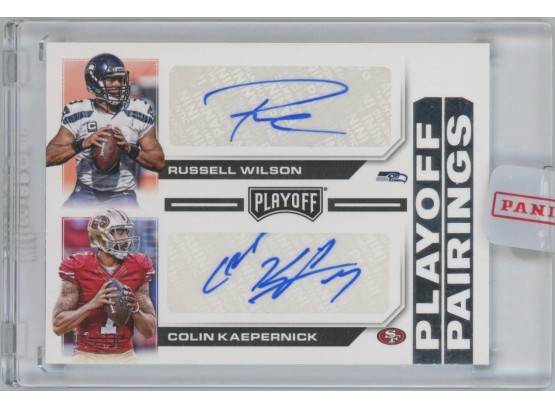 2016 Playoff Pairings Russell Wilson/ Colin Kaepernick Dual Autograph /10