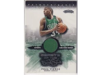 2001 Fleer Beasts Of The East Paul Pierce Game Used Relic