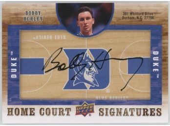 2011 UD Homecourt Signatures Bobby Hurley