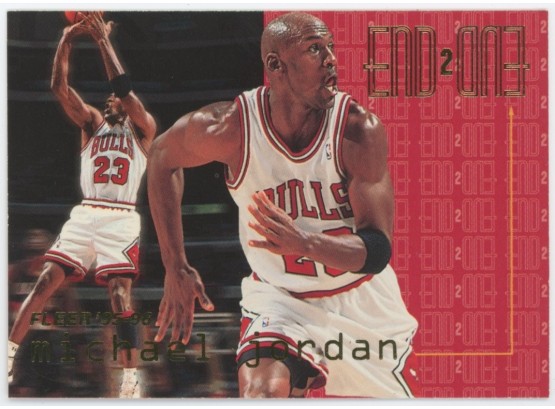 1995-96 Fleer Basketball #9 Michael Jordan End 2 End