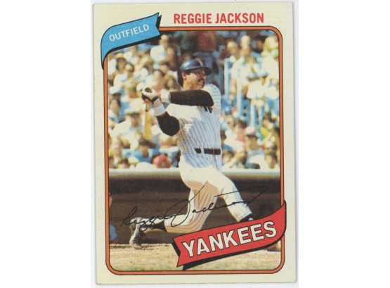 1980 Topps Baseball #600 Reggie Jackson