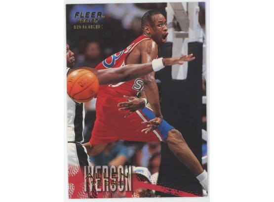 1996-97 Fleer Basketball #235 Allen Iverson Rookie