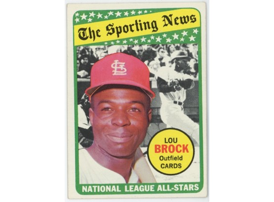 1969 Topps Baseball #428 The Sporting News Lou Brock NL All-Star