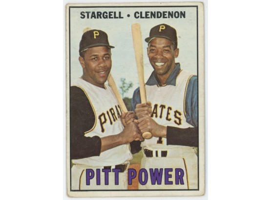 1967 Topps Baseball #266 Pitt Power - Stargell & Clendenon