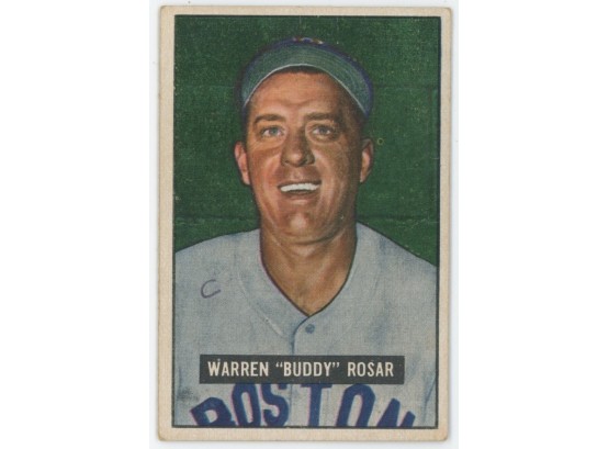 1951 Bowman Baseball #236 Warren 'Buddy' Rosar