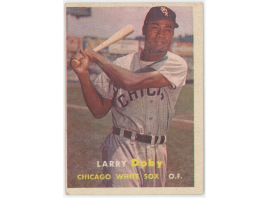 1957 Topps Baseball #85 Lawrence E. Doby