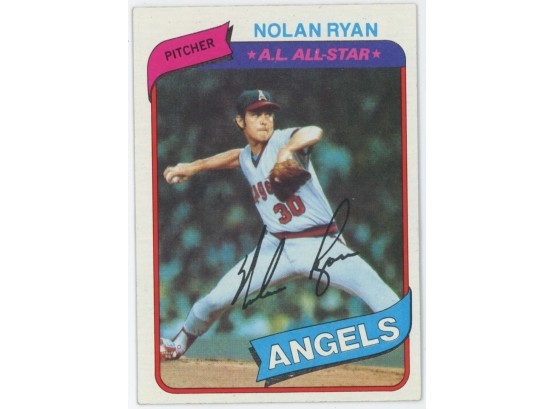 1980 Topps Baseball #580 Nolan Ryan