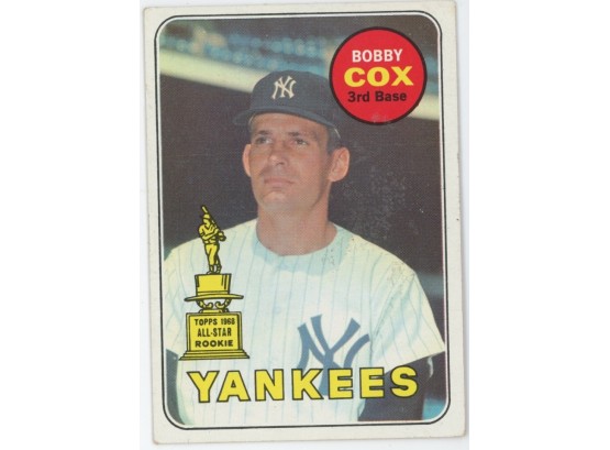 1969 Topps Baseball #237 Bobby Cox 1968 All-star Rookie