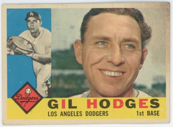 1960 Topps Baseball #295 Gil Hodges
