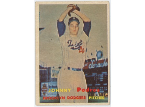 1957 Topps Baseball #277 Johnny Podres