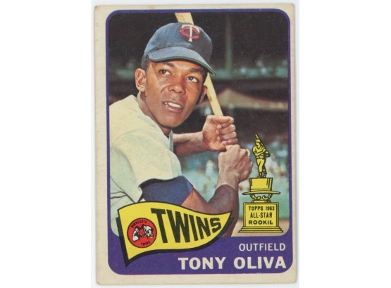 1965 Topps Baseball #340 Tony Oliva 1963 All-Star Rookie