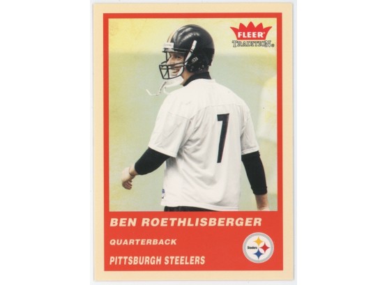 2004 Fleer Tradition Football #333 Ben Roethlisberger Rookie