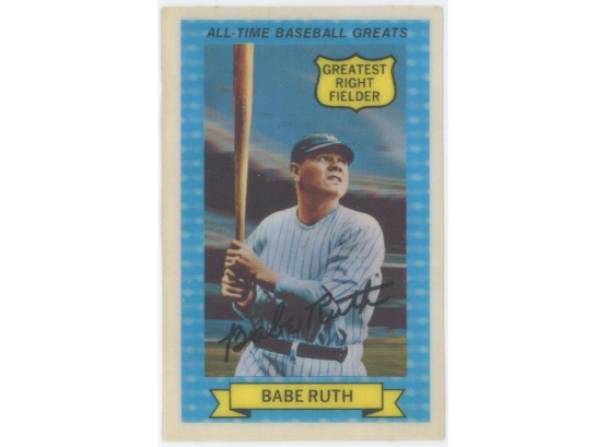 1972 XOGraph Baseball Babe Ruth