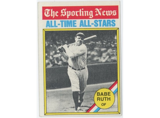 1976 Topps Baseball #345 The Sporting News All-Time All-Stars Babe Ruth