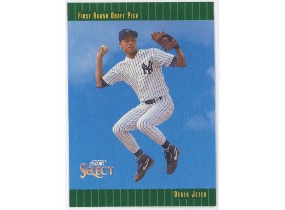 1992 Score Select Baseball #360 Derek Jeter First Round Draft Pick Rookie