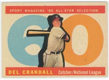 1960 Topps Baseball #568 Sport Magazine Del Crandall NL All-star