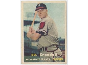 1957 Topps Baseball #133 Del Crandall