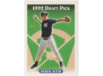 1993 Topps Baseball #98 Derek Jeter 1992 Draft Pick Rookie