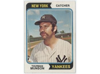 1974 Topps Baseball #340 Thurman Munson
