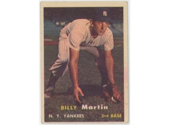 1957 Topps Baseball #62 Billy Martin