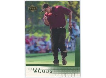 2001 Upper Deck PGA #1 Tiger Woods Rookie