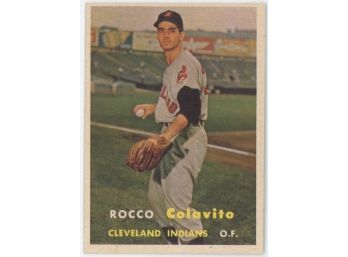1957 Topps Baseball #212 Rocco Colavito Rookie