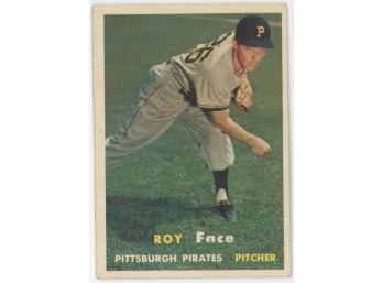 1957 Topps Baseball #166 Roy Face