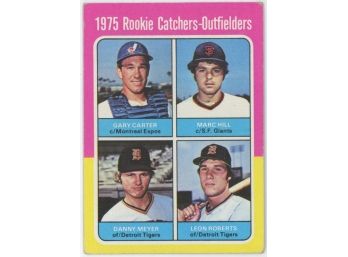 1975 Topps Baseball #620 1975 Rookie Catchers - Carter, Hill, Meyer, Roberts