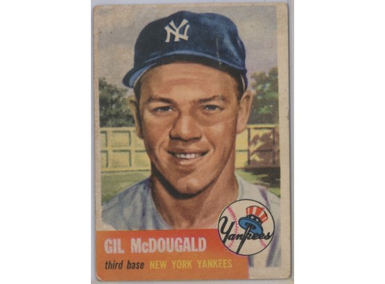1953 Topps #43 Gil McDougald Rookie