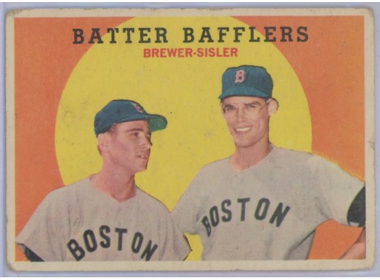 1959 Topps #346 Red Sox Brewer/ Sisler