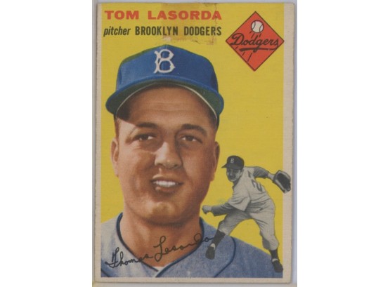 1954 Topps #132 Tom Lasorda Rookie