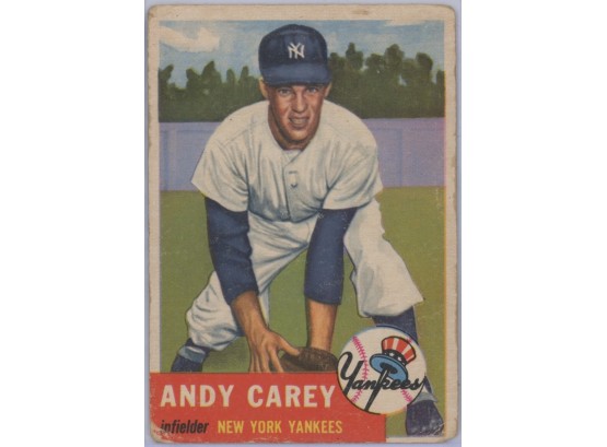 1953 Topps #188 Andy Carey Rookie