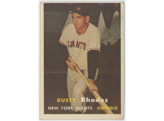 1957 Topps #61 Dusty Rhodes