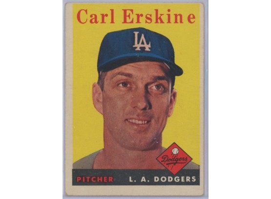 1958 Topps #258 Carl Erskine