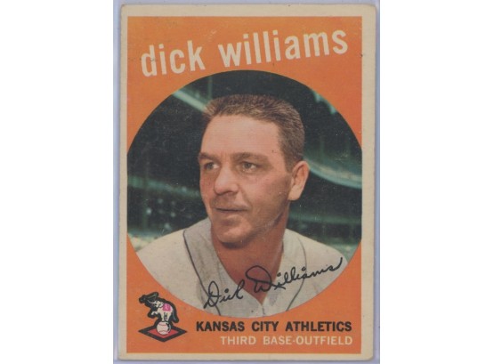 1959 Topps #292 Dick Williams