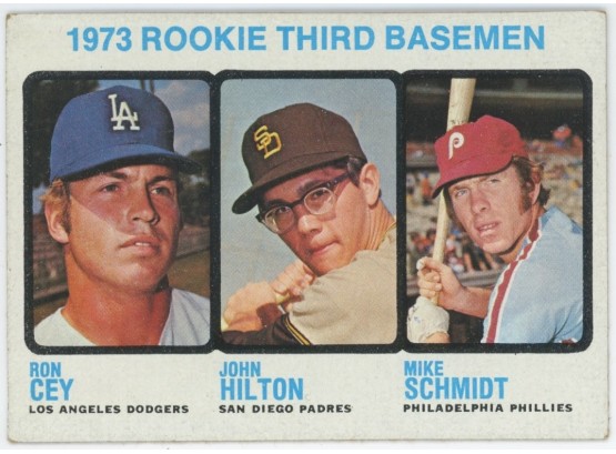 1973 Topps Baseball #615 1973 Rookie Third Basemen - Mike Schmidt Rookie