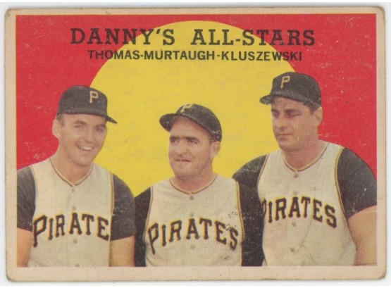 1959 Topps #17 Pirates W Thomas, Murtaugh And Kluszewski