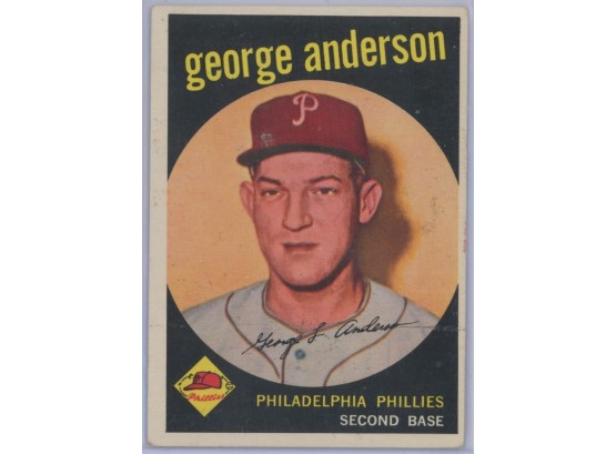 1959 Topps #338 Sparky Anderson Rookie