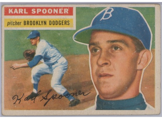 1956 Topps #83 Karl Spooner