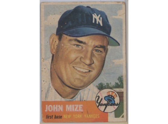 1953 Topps #77 Johnny Mize