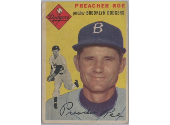 1954 Topps #14 Preacher Roe