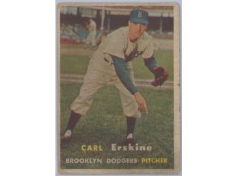 1957 Topps #252 Carl Erskine