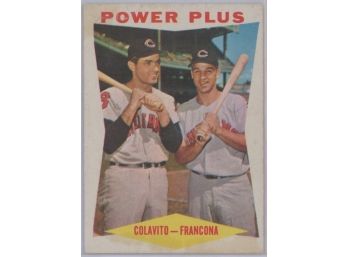 1960 Topps #260 Power Plus Colavito/ Francona