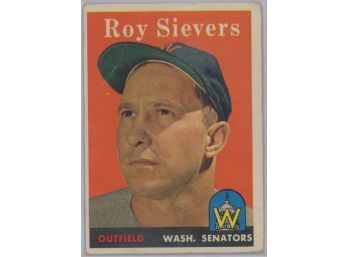 1958 Topps #250 Roy Sievers